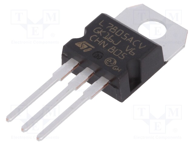 IC: voltage regulator; linear,fixed; 5V; 1.5A; TO220; THT