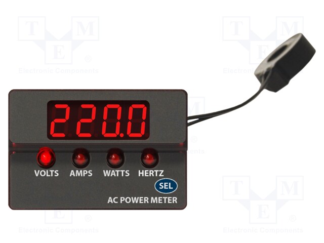 Network parameters; digital,mounting; 0÷32A; True RMS; on panel