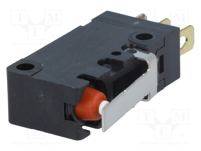 Microswitch SNAP ACTION; with lever; SPDT; 5A/250VAC; 5A/30VDC