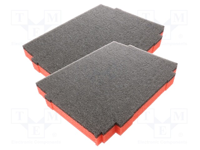 Accessories: foam insert; 386x286x40mm; MAKITA,toolbox; 2pcs.