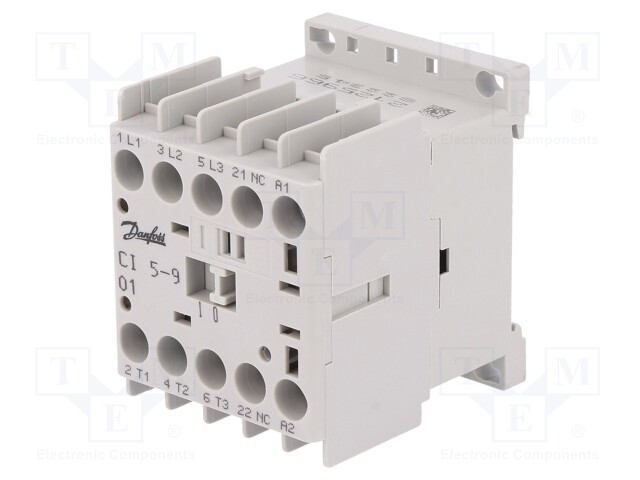 Contactor: 3-pole; NO x3; Auxiliary contacts: NC; 24VDC; 8.5A; CI 5