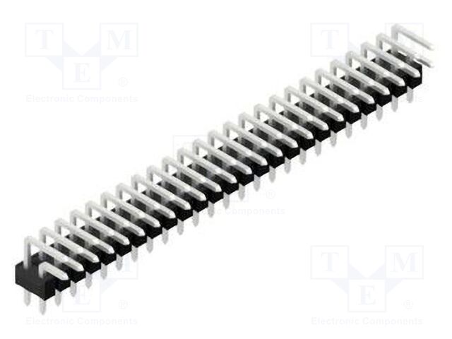 Connector: pin strips; pin header; male; PIN: 50; 2.54mm; THT; 2x25