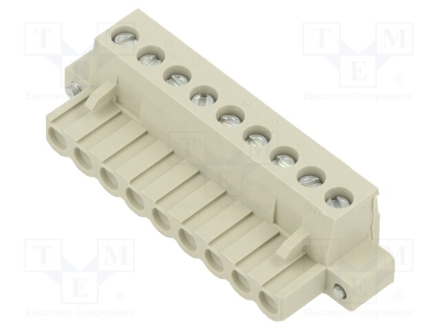 Pluggable terminal block; 5.08mm; ways: 9; straight; plug; female