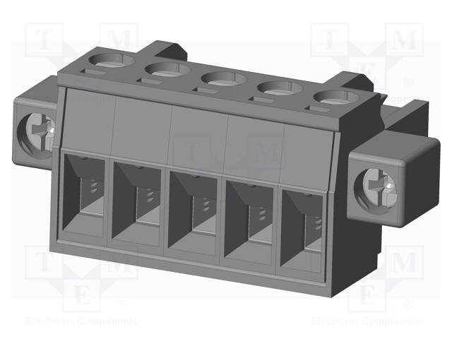 Connector: pluggable terminal block; plug; female; straight; grey