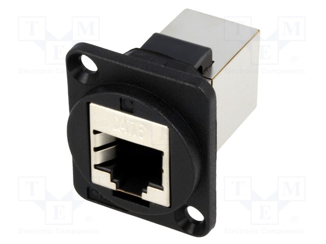 Coupler; FT; Cat: 6; shielded; Layout: 8p8c; RJ45 socket,both sides