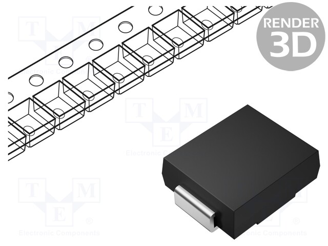 Diode: TVS; unidirectional; SMC