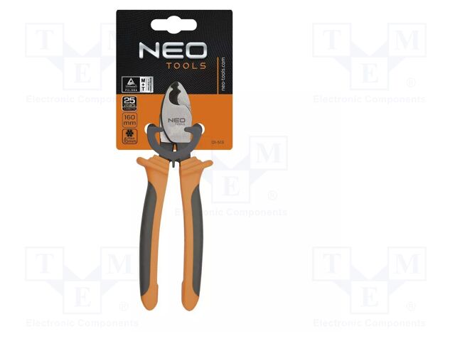 Cutters; 160mm; Cutting range: aluminium/copper cable Ø10mm max