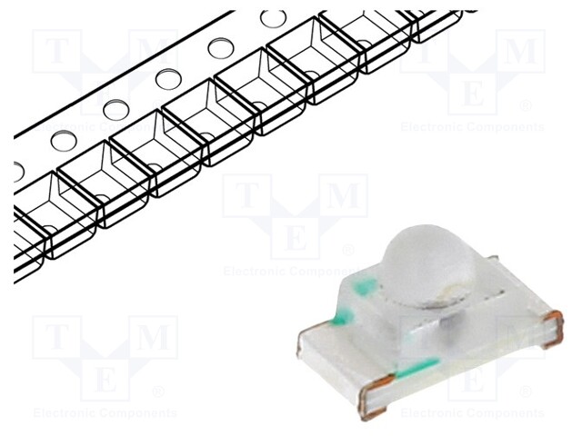 LED; SMD; 0603; yellow green; 70÷150mcd; 1.6x0.8x0.95mm; 35°; 5mA