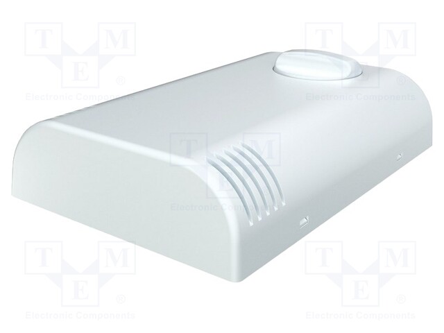 Enclosure: wall mounting; X: 80mm; Y: 120mm; Z: 25mm; ABS; white