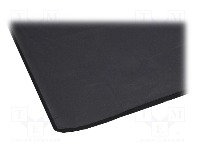 Damping mat; Mat: polyetylene; 600x1000x10mm; self-adhesive