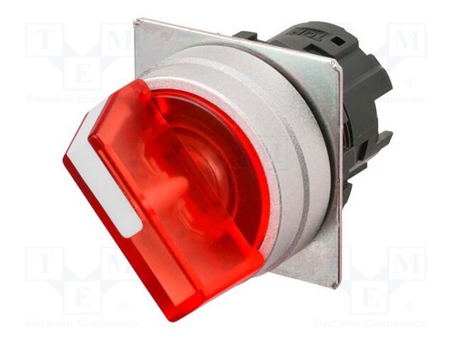 Switch: rotary; 22mm; depending on the holder; Pos: 2