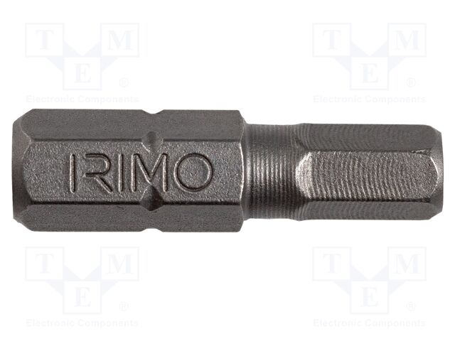 Screwdriver bit; hex key; HEX 4mm; Overall len: 25mm; 5pcs.