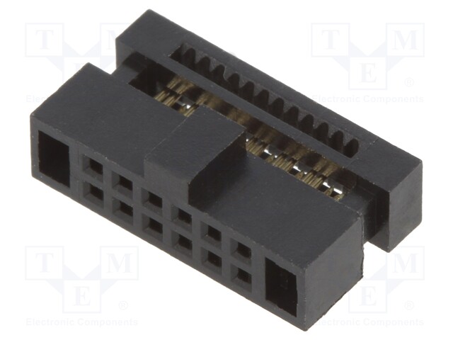 Plug; pin strips; Minitek127; female; PIN: 12; straight; 1.27mm; IDC