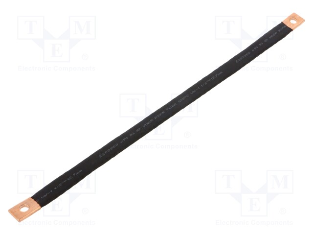 Braids; tape; 10mm2; Ø1: 7mm; Ø2: 7mm; L: 300mm; max.105°C; 20kV/mm