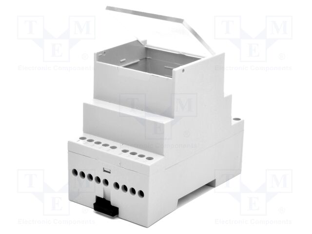 Enclosure: for DIN rail mounting; No.of mod: 3