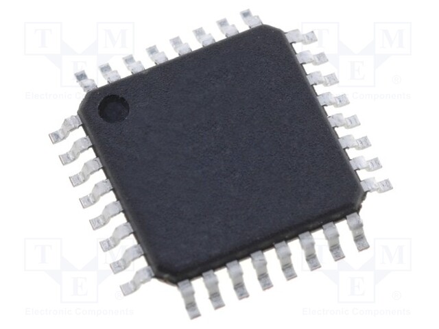 IC: AVR microcontroller; EEPROM: 256B; SRAM: 8kB; Flash: 64kB; Cmp: 1