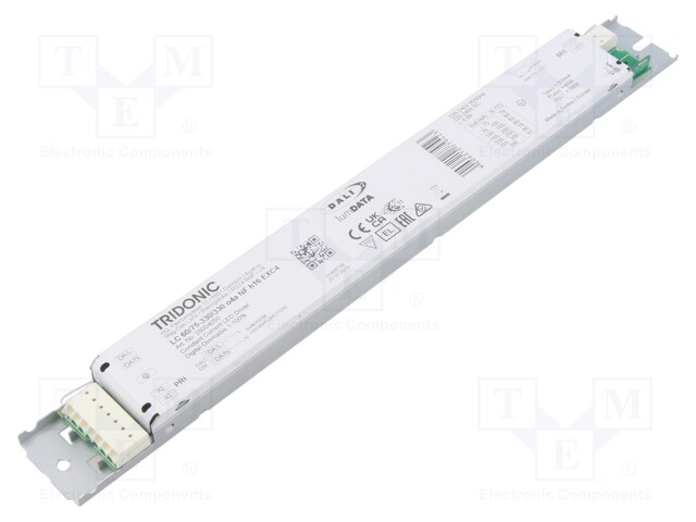 Power supply: switched-mode; LED; 60W; 100÷330VDC; 75÷330mA; IP20