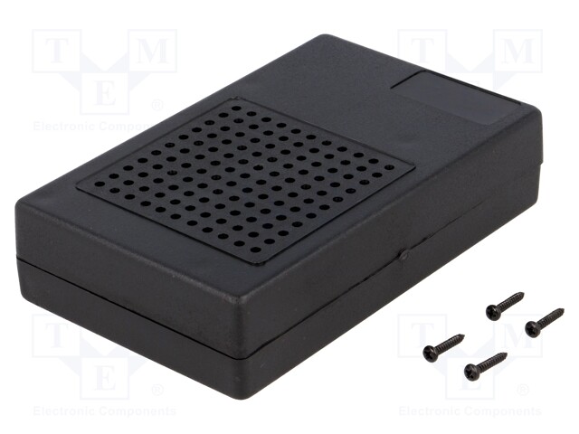 Enclosure: multipurpose; X: 73.5mm; Y: 118mm; Z: 29mm; ABS; black