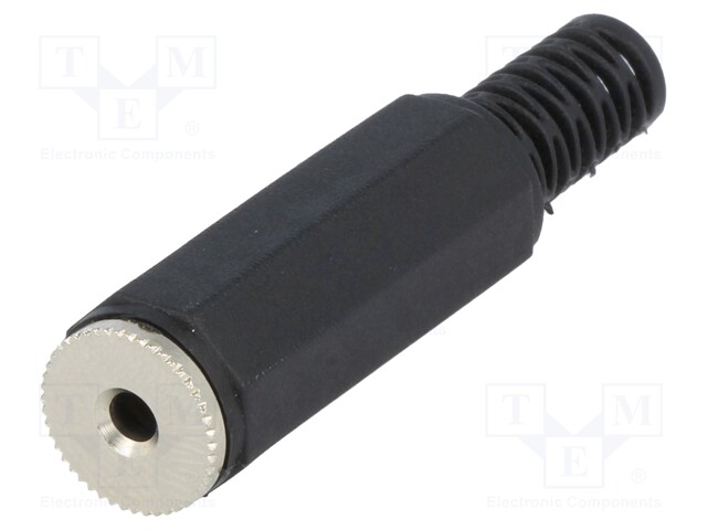 Plug; Jack 2,5mm; female; mono; with strain relief; straight