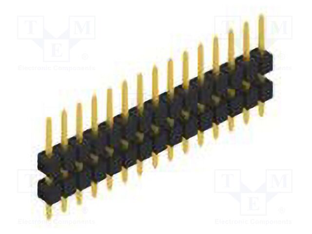 Connector: pin strips; pin header; male; PIN: 15; 2.54mm; THT; 1x15