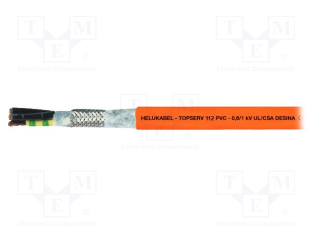 Wire; TOPSERV®112; stranded; Cu; 4G2,5mm2 + (2x0,5)mm2; PVC