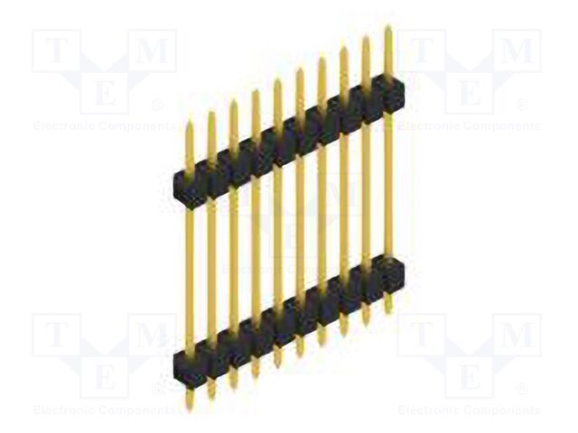 Connector: pin strips; pin header; male; PIN: 10; 2.54mm; THT; 1x10