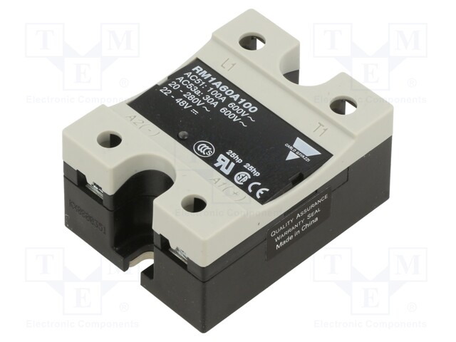 SOLID STATE RELAY, 100A, 20-280V, PANEL