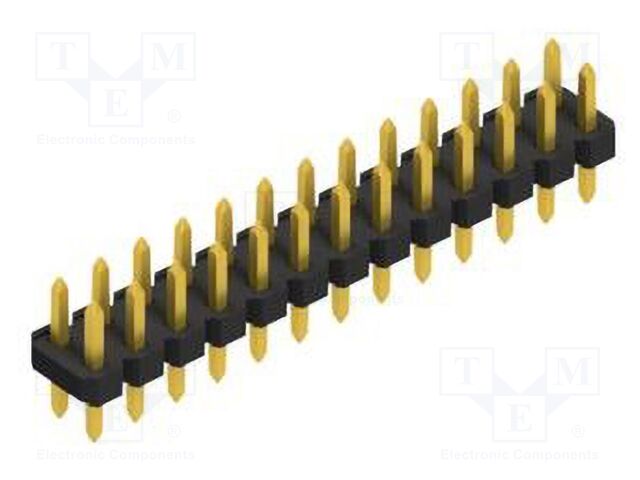 Connector: pin strips; pin header; male; PIN: 26; 2.54mm; THT; 2x13