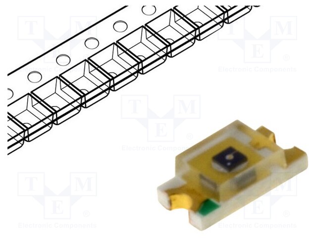 Phototransistor; 1206; λp max: 940nm; 30V; 120°; Lens: transparent