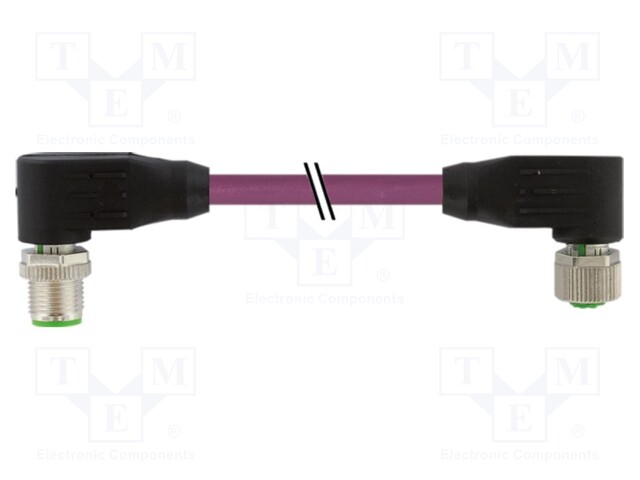 -25÷85°C; IP67; 4A; 1.5m; Series: 7000; PIN: 2; plug; Thread: M12