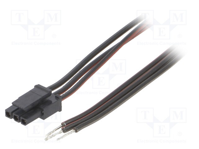 Cable; Micro-Fit 3.0; cables,female; PIN: 3; 0.4m; 4A; TLYp; 0.35mm2