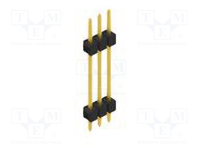 Connector: pin strips; pin header; male; PIN: 3; 2.54mm; THT; 1x3
