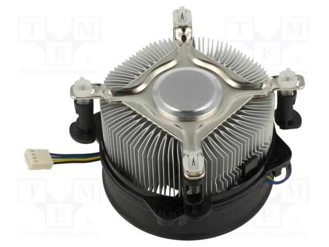 Heatsink: extruded; 12VDC; aluminium; 96.5m3/h; H: 62.3mm; W: 94.8mm