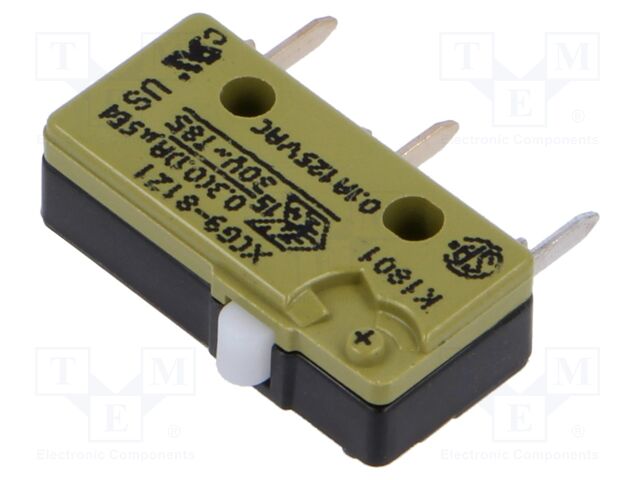 Microswitch SNAP ACTION; 6A/250VAC; without lever; SPDT; ON-(ON)