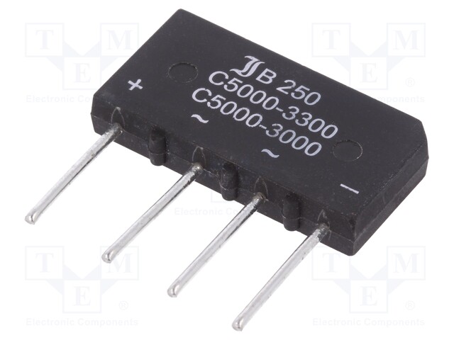 Bridge rectifier: single-phase; Urmax: 600V; If: 5A; Ifsm: 150A