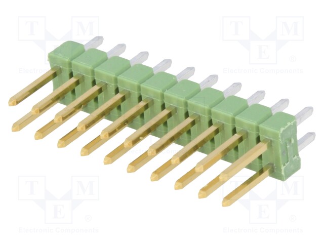 Pin header; pin strips; AMPMODU MOD II; male; PIN: 20; straight