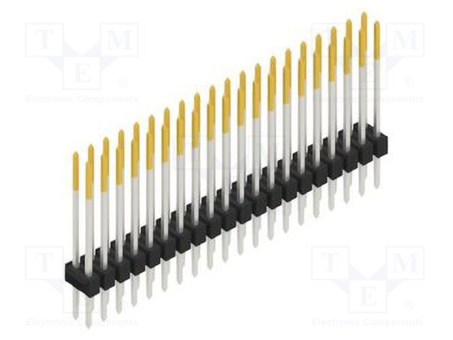 Connector: pin strips; pin header; male; PIN: 40; 2.54mm; THT; 2x20