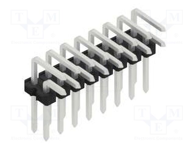 Connector: pin strips; pin header; male; PIN: 16; 2.54mm; THT; 2x8