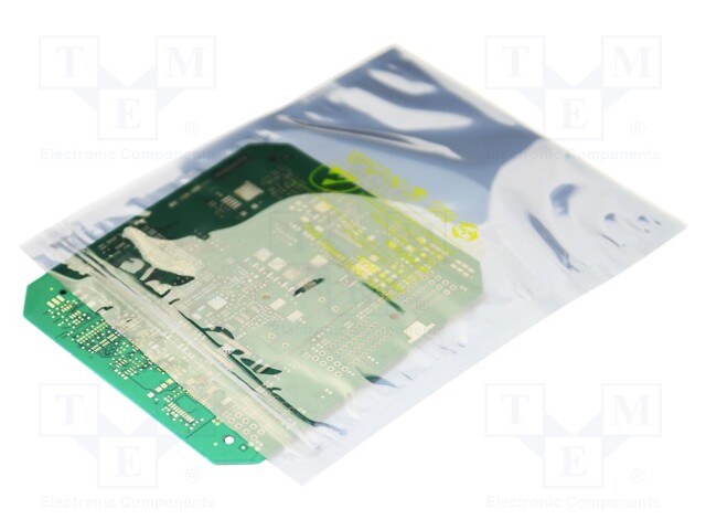 Protection bag; ESD; L: 254mm; W: 152mm; D: 75um; 100pcs; <10GΩ
