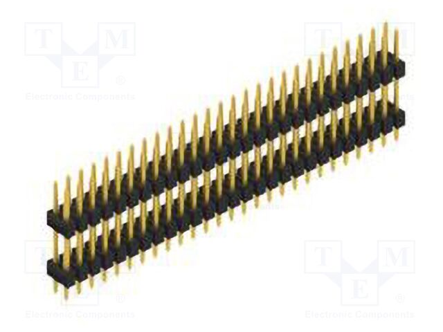 Connector: pin strips; pin header; male; PIN: 54; 2.54mm; THT; 2x27