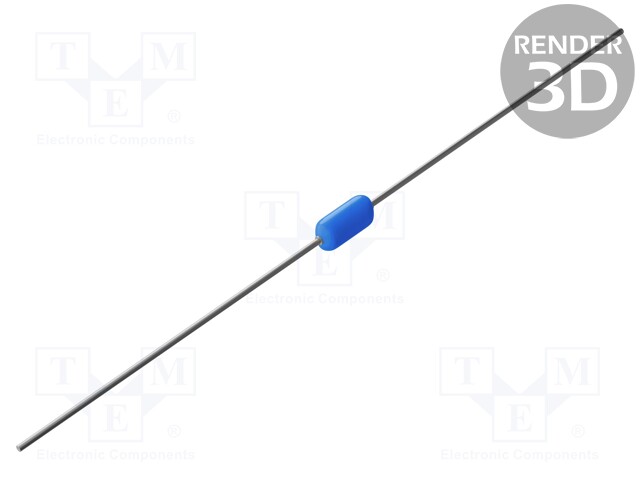 Resistor: metal glaze; THT; 10MΩ; 0.5W; ±5%; Ø3.8x10mm; 200ppm/°C
