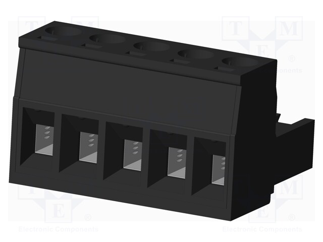 Connector: pluggable terminal block; plug; female; straight; 5mm