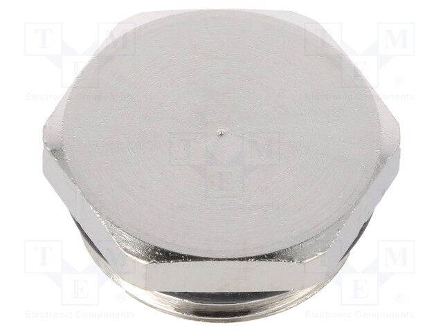 Stopper; M32; IP68; Mat: brass; Body plating: nickel