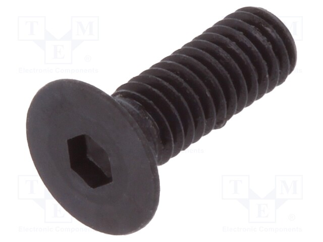 Screw; M2,5x8; DIN: 7991; Head: countersunk; imbus; steel; HEX 1,5mm