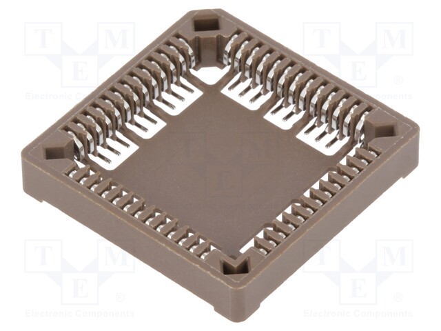 Socket: PLCC; PIN: 52; phosphor bronze; tinned; 1A