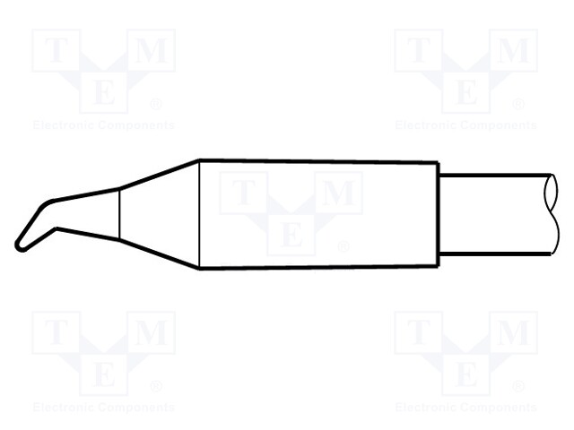 Tip; bent conical; 0.4mm; longlife