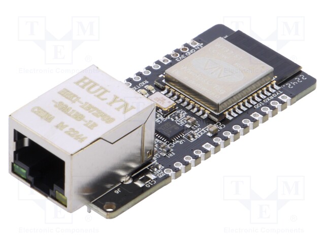 Module: Ethernet; Comp: LAN8720A,WT32-S1; 3.3VDC,5VDC; SPI; PIN: 26