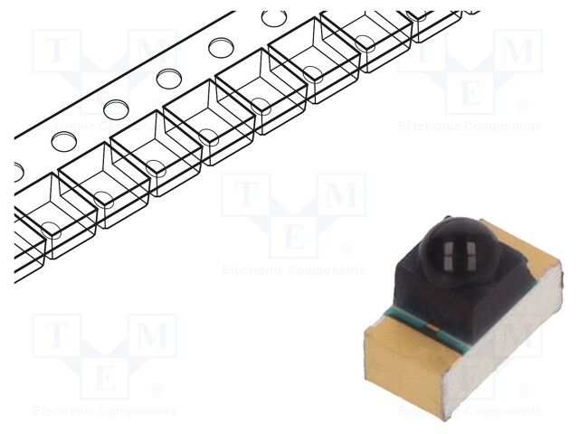 Phototransistor; λp max: 870nm; 30V; 13°; λd: 770-1090nm; 0.04mm2