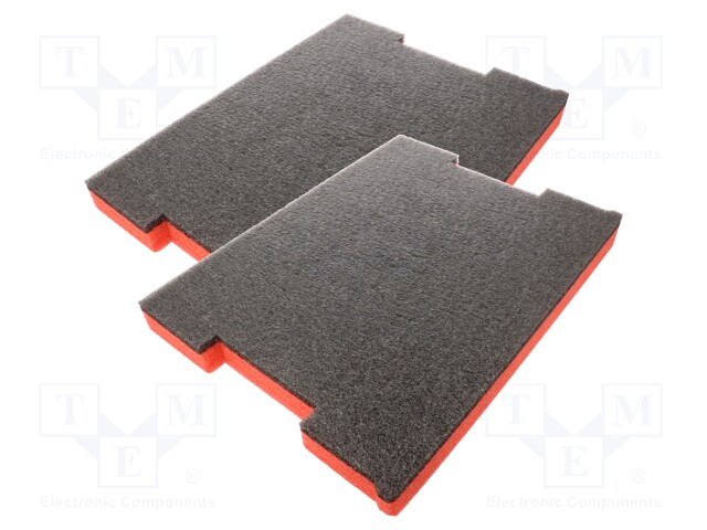 Accessories: foam insert; 433x315x40mm; Bosch,toolbox; 2pcs.