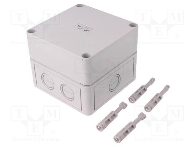 Enclosure: multipurpose; X: 110mm; Y: 110mm; Z: 90mm; TK PC; grey